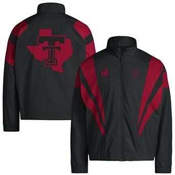 Men's adidas Black Texas Tech Red Raiders Let's Ride Full-Zip Track Jacket