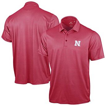 Men's Antigua Scarlet Nebraska Huskers Lineage Polo