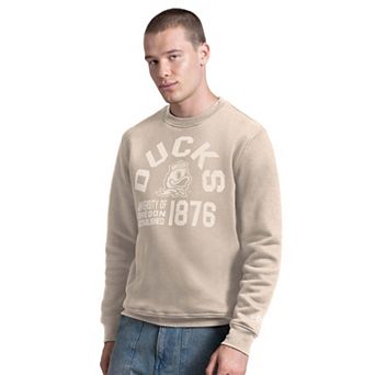 Men's Starter Tan Oregon Ducks Post Game Sweatshirt