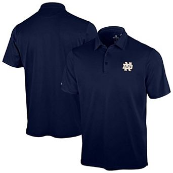 Men's Antigua Navy Notre Dame Fighting Irish Unshakeable Solid Polo