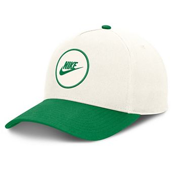 Unisex Nike White/Green Oregon Ducks Rise Side Logo A-Frame Adjustable Hat