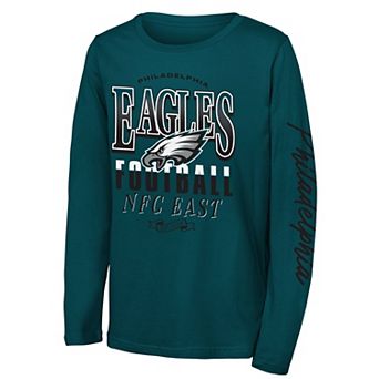 Youth Outerstuff Midnight Green Philadelphia Eagles Real Ones Long Sleeve T-Shirt