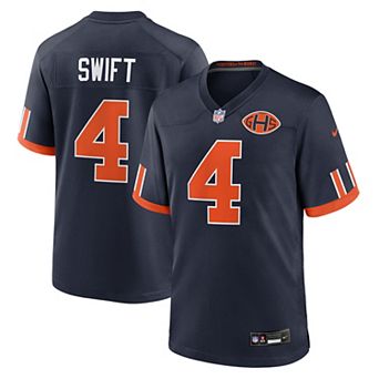 Men's Nike D'Andre Swift Navy Chicago Bears 2026 Rivalries Collection Game Jersey