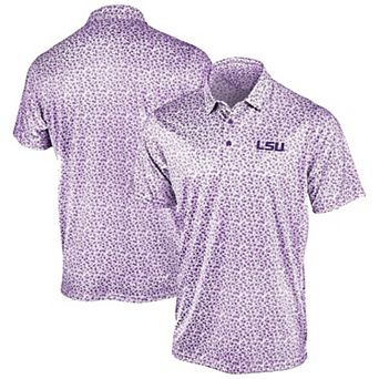 Men's Antigua Purple LSU Tigers Flourish Polo