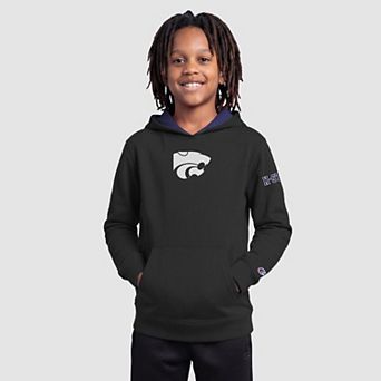 Youth Champion Black Kansas State Wildcats Fleece Hoodie
