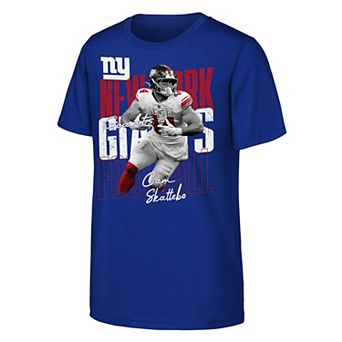 Youth Outerstuff Cam Skattebo Royal New York Giants Legendary Player Card T-Shirt