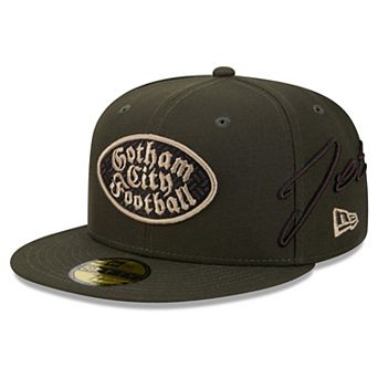 Men's New Era Green New York Jets Rivalries Collection Fan Pack Side Script 59FIFTY Fitted Hat