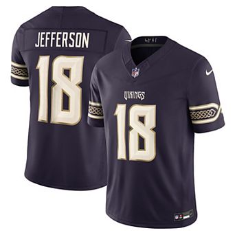 Men's Nike Justin Jefferson Purple Minnesota Vikings 2026 Rivalries Collection Stitched Limited Jersey