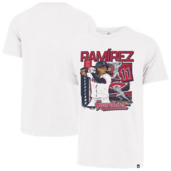 Men's '47 José Ramírez White Cleveland Guardians Field Mark Franklin T-Shirt