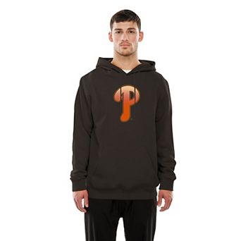 Men's New Era Brown Philadelphia Phillies Gradient Monogram Pullover Hoodie