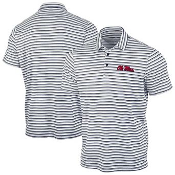 Men's Antigua Navy Ole Miss Rebels Space Stripe Polo