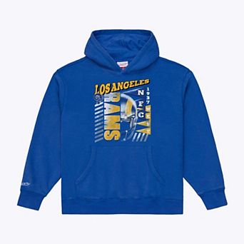 Men's Mitchell & Ness Royal Los Angeles Rams Core Essentials Street Graphic Fleece Hoodie