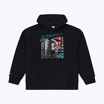 Men's Mitchell & Ness Black Jacksonville Jaguars Core Essentials Street Graphic Fleece Hoodie
