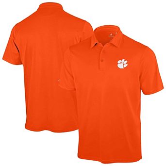 Men's Antigua Orange Clemson Tigers Unshakeable Solid Polo