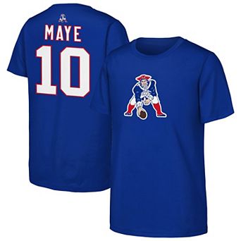 Youth Outerstuff Royal New England Patriots Name & Number Logo Classic T-Shirt