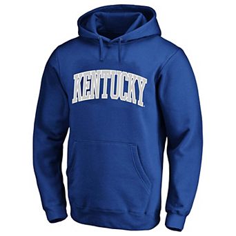 Men's Champion Royal Kentucky Wildcats Arch Over Tackle Twill Hoodie