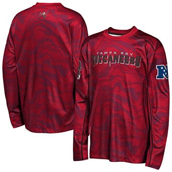 Youth Outerstuff Red Tampa Bay Buccaneers Tailgate Performance Long Sleeve T-Shirt