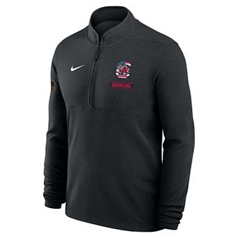 Men's Nike Black South Carolina Gamecocks 2026 Military Appreciation Raglan Dri-FIT Half-Zip Pullover