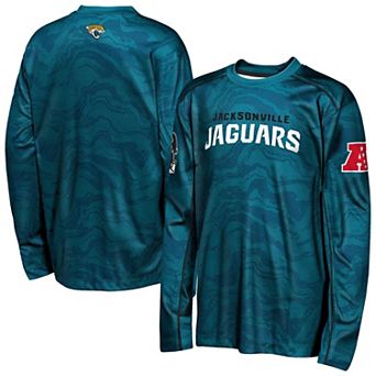 Youth Outerstuff Teal Jacksonville Jaguars Tailgate Performance Long Sleeve T-Shirt