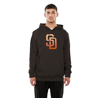 Men's New Era Brown San Diego Padres Gradient Monogram Pullover Hoodie
