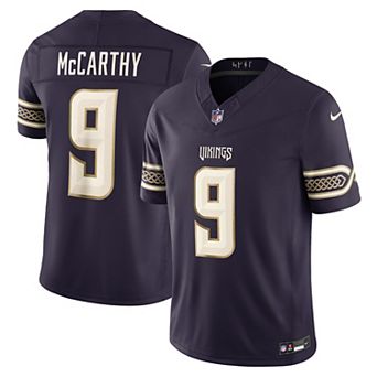 Men's Nike J.J. McCarthy Purple Minnesota Vikings 2026 Rivalries Collection Stitched Limited Jersey