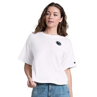Women's Starter White Penn State Nittany Lions Advantage Cropped T-Shirt