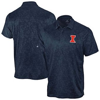 Men's Antigua Navy Illinois Fighting Illini Lush Polo