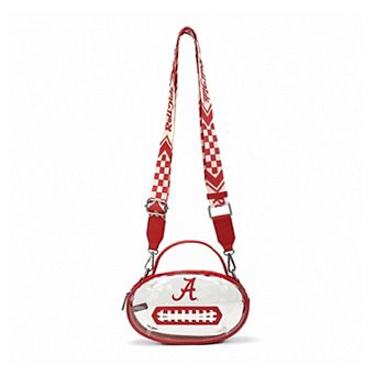 Women's Montana West No Color Alabama Crimson Tide Clear Crossbody Bag