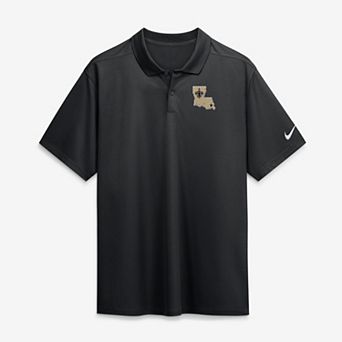 Men's Nike Black New Orleans Saints Heritage Roots Victory Dri-FIT Polo