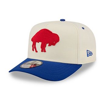 Men's New Era Cream/Royal Buffalo Bills Rear Wordmark A-Frame 9FIFTY Snapback Hat