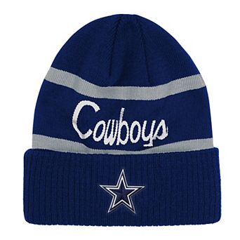Youth Mitchell & Ness Navy Dallas Cowboys Head Coach Cuffed Knit Hat