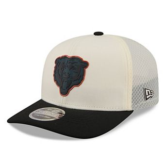 Men's New Era Cream/Black Chicago Bears Color Pop 9SEVENTY Adjustable Hat