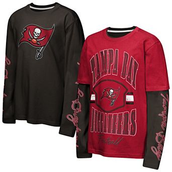 Preschool Outerstuff Red/Pewter Tampa Bay Buccaneers Motion Combo Set