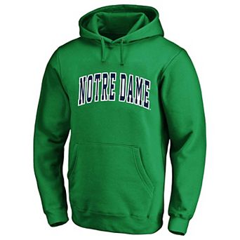 Men's Champion Green Notre Dame Fighting Irish Arch Over Tackle Twill Hoodie