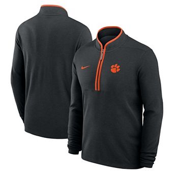 Men's Nike Black Clemson Tigers Courtside Victory Dri-FIT Half-Zip Pullover