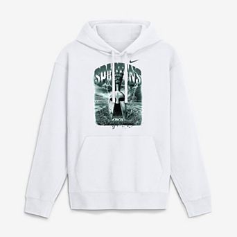 Men's Nike White Michigan State Spartans 2026 Fury Fleece Hoodie
