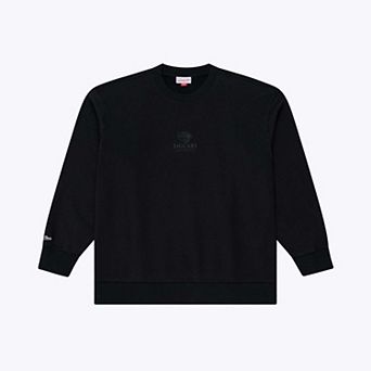 Men's Mitchell & Ness Black Jacksonville Jaguars Core Essentials Micro Logo Fleece Sweatshirt