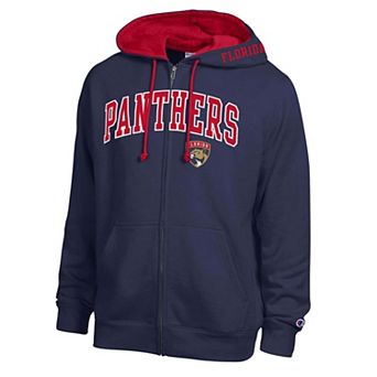 Men's Champion Navy Florida Panthers Full-Zip Hoodie