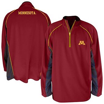 Men's Profile Maroon Minnesota Golden Gophers Big & Tall Quarter-Zip Raglan Jacket