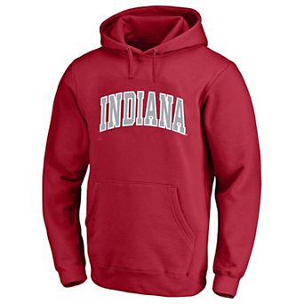 Men's Champion Crimson Indiana Hoosiers Arch Over Tackle Twill Hoodie