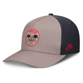 Men's Nike Light Brown/Navy Minnesota Twins Cooperstown Rise A-Frame Adjustable Hat