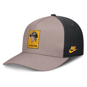 Men's Nike Light Brown/Black Pittsburgh Pirates Cooperstown Rise A-Frame Adjustable Hat