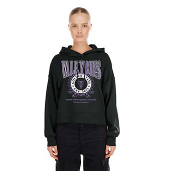 Women's New Era Eclipse Black Golden State Valkyries Boxy Dolman Hoodie