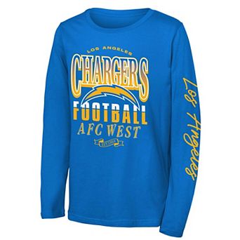 Youth Outerstuff Powder Blue Los Angeles Chargers Real Ones Long Sleeve T-Shirt