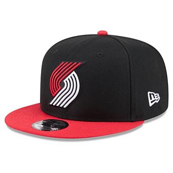 Men's New Era Black Portland Trail Blazers Two-Tone 9FIFTY Snapback Hat