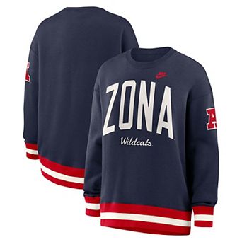 Women's Nike Navy Arizona Wildcats Oversized Legacy Arch Phoenix Sweatshirt