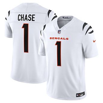 Men's Nike Ja'Marr Chase White Cincinnati Bengals Vapor F.U.S.E. Stitched Limited Jersey