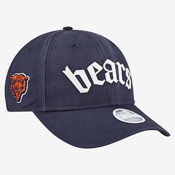 Women's New Era Navy Chicago Bears Gothic Font 9FORTY M-Crown Adjustable Hat