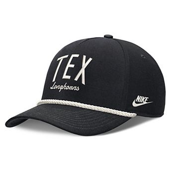 Unisex Nike Black Texas Longhorns Letter Rope Rise Adjustable Hat