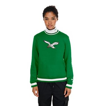 Women's New Era Kelly Green Philadelphia Eagles Sport Classics Turtleneck